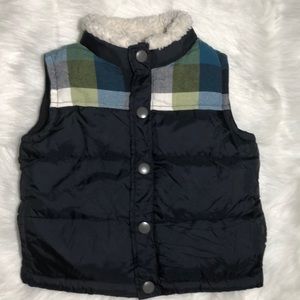 🍁 Gymboree Puffer Faux Fur Trim Kids Vest